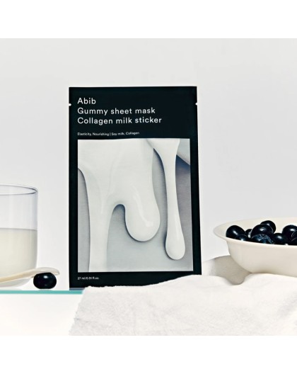 Abib GUMMY SHEET MASK MILK STICKER 1EA