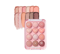 PIN POINT EYESHADOW PALETTE 01 PEACH+CORAL