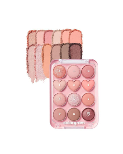 PIN POINT EYESHADOW PALETTE 01 PEACH+CORAL