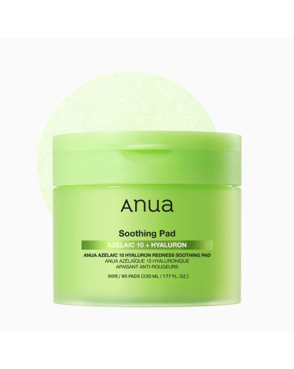 ANUA AZELAICACID 10 HYALURON REDNESS SOOTHING PAD 230ml (90EA)