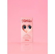 Furriky Glow Pink Furry Pouch Keyring