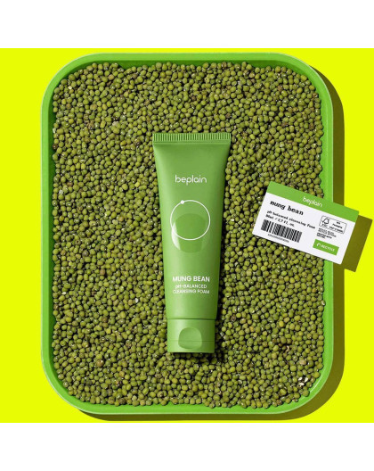 beplain Mung Bean pH-Blanced Cleansing Foam 80ml