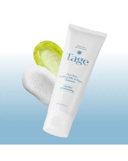 TAGE CICA-TREE COOLING JELLY TO FOAM CLEANSER 120ml