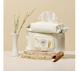 SKINFOOD RICE DAILY BRIGHTENING CLEANSING TISSUE(80ea)