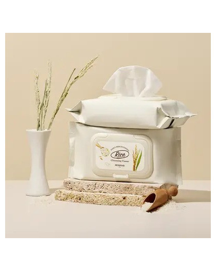 SKINFOOD RICE DAILY BRIGHTENING CLEANSING TISSUE(80ea)